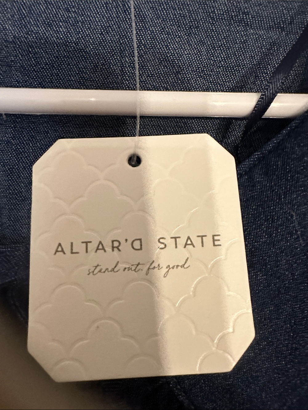 Altar'd State Dark Denim Top - Picture 3 of 4